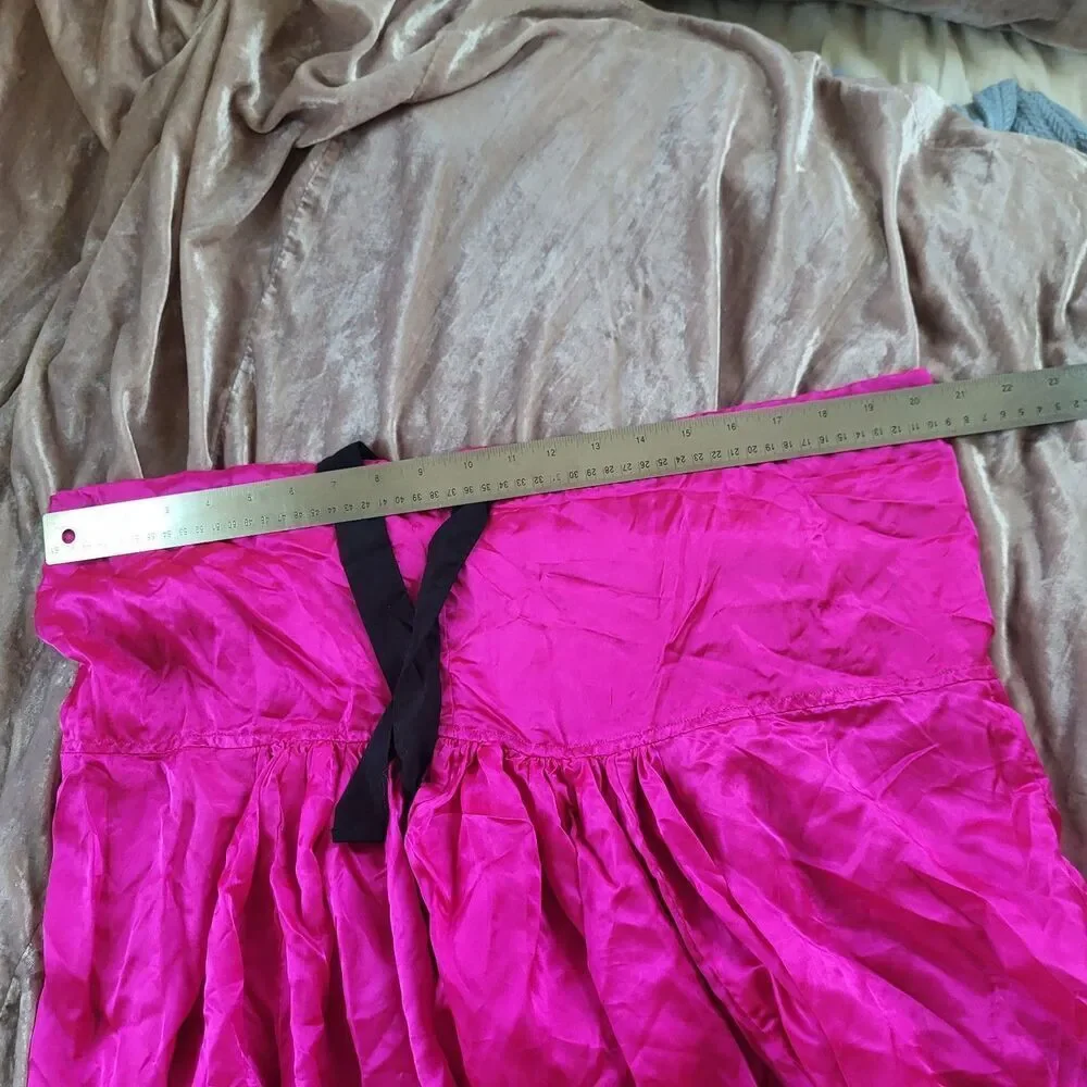 Hot Pink Bloomer Pants Circus Festival Satin One Size Largeish